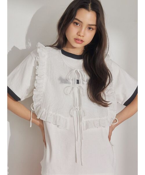 merry jenny（メリージェニー）の「osanpo terrier tee（Tシャツ/カットソー・レディース・オフホワイト/チャコールグレー・FREE）」の15枚目の写真