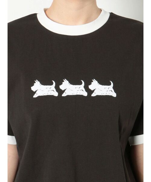 merry jenny（メリージェニー）の「osanpo terrier tee（Tシャツ/カットソー・レディース・オフホワイト/チャコールグレー・FREE）」の22枚目の写真