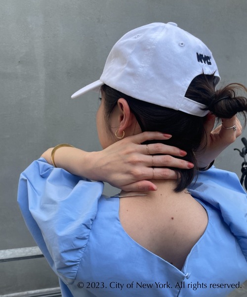 Omekashi(オメカシ)の「【NYC × GOOD ROCK SPEED】NYCキャップ(キャップ・レディース・ホワイト/ネイビー・FREE)」の10枚目の写真