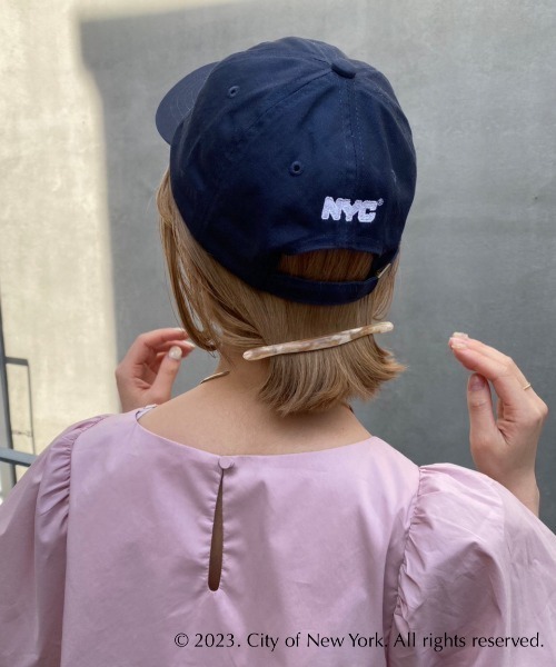 Omekashi(オメカシ)の「【NYC × GOOD ROCK SPEED】NYCキャップ(キャップ・レディース・ホワイト/ネイビー・FREE)」の3枚目の写真