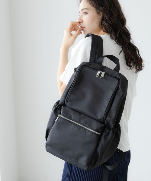 LAKOLE（ラコレ）の「スロープデイバッグ / 198932（バックパック/リュック・レディース・ブラック/ベージュ/ネイビー・FREE）」の2枚目の写真