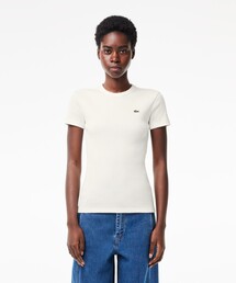 LACOSTE | タイトフィットリブニットTシャツ(Tシャツ/カットソー)