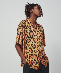 ハートレオパードオープンカラーシャツ