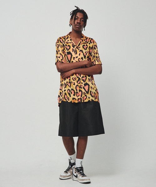 NOISE MAKER（ノイズメーカー）の「ハートレオパードオープンカラーシャツ（シャツ/ブラウス・メンズ・ブルー/オレンジ・M/L/XL）」の8枚目の写真