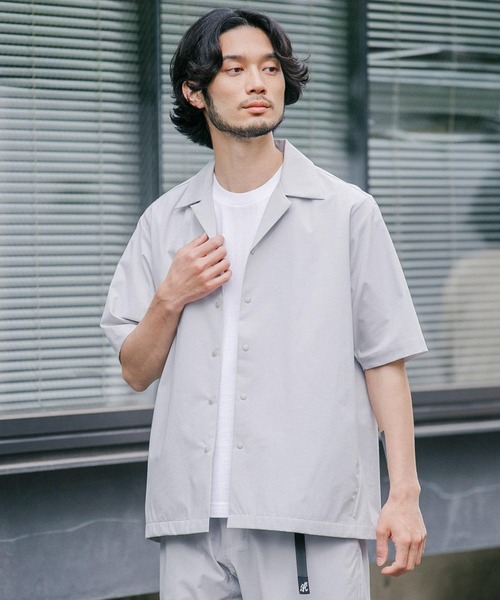 URBAN RESEARCH(アーバンリサーチ)の「『撥水/イージーケア』SOLOTEX STRETCH SHORT-SLEEVE SHIRTS(シャツ/ブラウス・メンズ・ネイビー/ブラック/グレー系その他・MEDIUM/LARGE)」の5枚目の写真