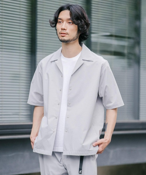 URBAN RESEARCH(アーバンリサーチ)の「『撥水/イージーケア』SOLOTEX STRETCH SHORT-SLEEVE SHIRTS(シャツ/ブラウス・メンズ・ネイビー/ブラック/グレー系その他・MEDIUM/LARGE)」の7枚目の写真