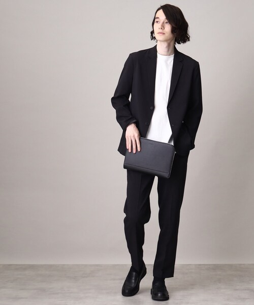 THE SHOP TK (ザ ショップ ティーケー )の「◆サフィアーノL字クラッチ/結婚式、セレモニー、パーティー、フォーマル、ドレス(クラッチバッグ・メンズ・ブラック/チャコールグレー/ネイビー・00)」の21枚目の写真