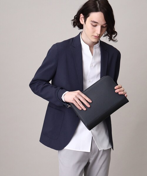 THE SHOP TK (ザ ショップ ティーケー )の「◆サフィアーノL字クラッチ/結婚式、セレモニー、パーティー、フォーマル、ドレス(クラッチバッグ・メンズ・ブラック/チャコールグレー/ネイビー・00)」の22枚目の写真