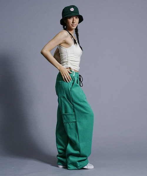 RVCA（ルーカ）の「RVCA/ルーカ ワンポイント刺繍/リブタンクトップ BD043-303（タンクトップ・レディース・ブラック/イエロー/ホワイト・M/S）」の5枚目の写真