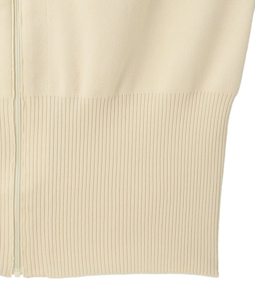 MECRE（メクル）の「フロントファスナーニットベスト（ベスト・レディース・ブラック/ホワイト・FREE）」の13枚目の写真