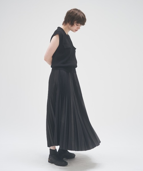 MECRE（メクル）の「フロントファスナーニットベスト（ベスト・レディース・ブラック/ホワイト・FREE）」の12枚目の写真