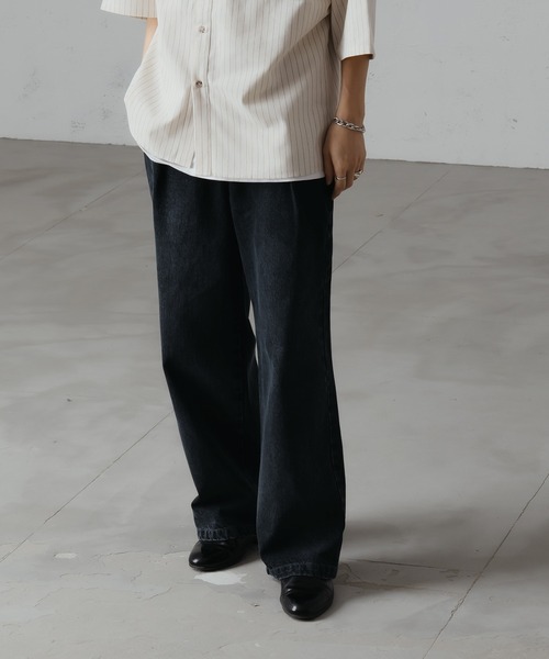 epnok（エプノック）の「セミワイドストレートデニム（デニムパンツ・メンズ・ブルー/ライトインディゴブルー・SMALL/MEDIUM/LARGE）」の9枚目の写真