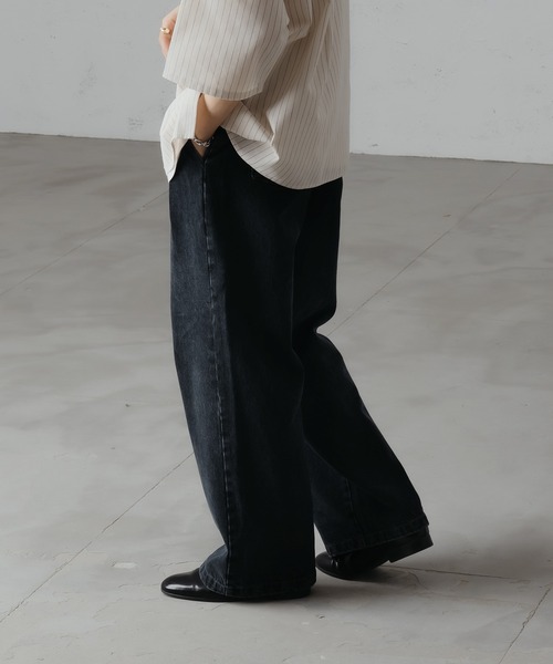 epnok（エプノック）の「セミワイドストレートデニム（デニムパンツ・メンズ・ブルー/ライトインディゴブルー・SMALL/MEDIUM/LARGE）」の6枚目の写真