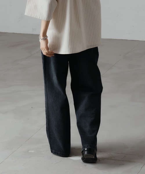 epnok（エプノック）の「セミワイドストレートデニム（デニムパンツ・メンズ・ブルー/ライトインディゴブルー・SMALL/MEDIUM/LARGE）」の3枚目の写真