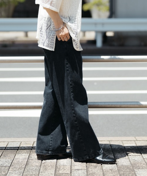 epnok（エプノック）の「セミワイドストレートデニム（デニムパンツ・メンズ・ブルー/ライトインディゴブルー・SMALL/MEDIUM/LARGE）」の16枚目の写真