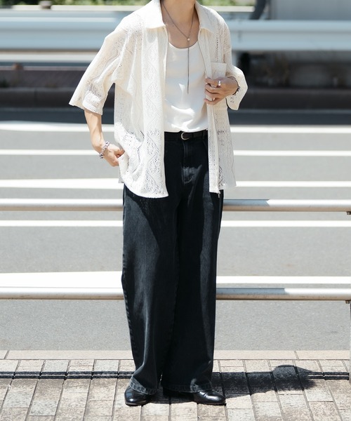 epnok（エプノック）の「セミワイドストレートデニム（デニムパンツ・メンズ・ブルー/ライトインディゴブルー・SMALL/MEDIUM/LARGE）」の21枚目の写真