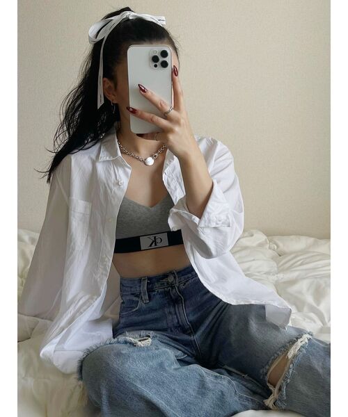 EVRIS(エヴリス)の「ダメージワイドデニムパンツ(デニムパンツ・レディース・ブルー・SMALL/MEDIUM)」の13枚目の写真