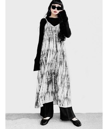 Monotone tie-dye camisole one-piece / モノトーンタイダイキャミソールワンピース(Ai select)