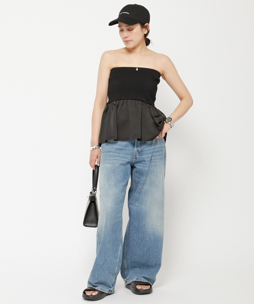 AP STUDIO(エーピーストゥディオ)の「LOGO CAP(キャップ・レディース・ベージュ/ブラック・FREE)」の6枚目の写真