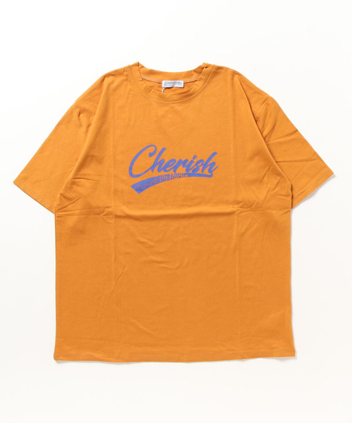 Flowering Korea(フラワーリングコリア)の「オーバーサイズロゴTシャツ(Tシャツ/カットソー・レディース・グレー/オレンジ/ホワイト・FREE)」の15枚目の写真