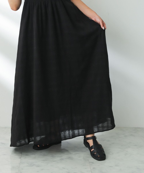 SENSE OF PLACE by URBAN RESEARCH（センスオブプレイスバイアーバンリサーチ）の「バックデザインキャミワンピース（ワンピース・レディース・アイボリー/バーガンディー/ブラック・ONE/S）」の17枚目の写真