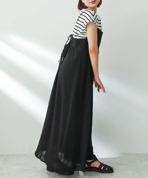 SENSE OF PLACE by URBAN RESEARCH（センスオブプレイスバイアーバンリサーチ）の「バックデザインキャミワンピース（ワンピース・レディース・アイボリー/バーガンディー/ブラック・ONE/S）」の19枚目の写真