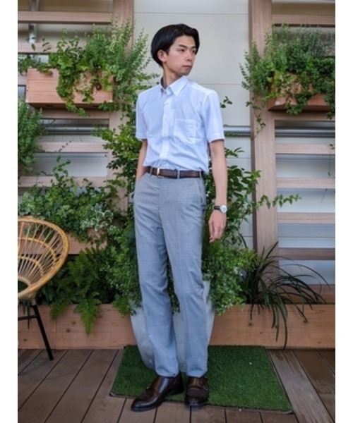 セール】【完全ノーアイロン】半袖アイシャツ【ECO i-Shirt