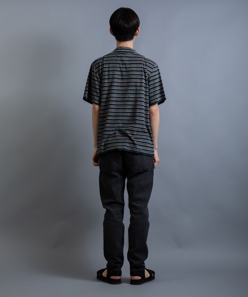En serio TOKYO(エンソリオトーキョー)の「テリークロス マルチボーダー レギュラーシルエット ポケTEE(Tシャツ/カットソー・メンズ・グリーン系/ブラウン系/イエロー系・L/M)」の18枚目の写真