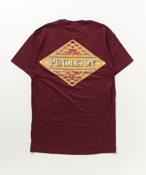 PENDLETON(ペンドルトン)の「ミッショントレイルズダイアモンドTシャツ(Tシャツ/カットソー・メンズ・マルーン・SMALL/MEDIUM/LARGE/XL)」の2枚目の写真