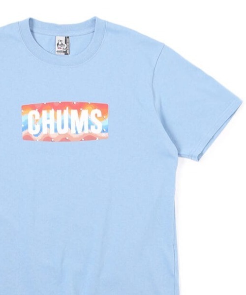 CHUMS(チャムス)の「CHUMS/チャムス ロゴプリントTシャツ クルーネック コットンT CH01-2388(Tシャツ/カットソー・メンズ・チャコール/ネイビー/ホワイト/ブルー・M/XXL/L/S/XL)」の4枚目の写真