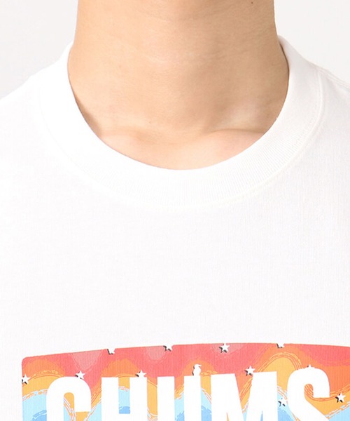 CHUMS(チャムス)の「CHUMS/チャムス ロゴプリントTシャツ クルーネック コットンT CH01-2388(Tシャツ/カットソー・メンズ・チャコール/ネイビー/ホワイト/ブルー・M/XXL/L/S/XL)」の7枚目の写真