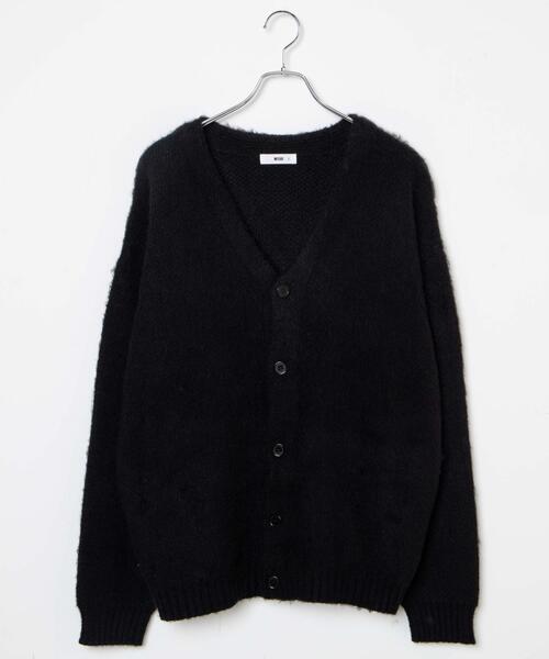 オーバーサイズ mohair taste y2k カーディガン ブラック オーバーサイズカーディガン | Lazy Styles（レイジースタイルズ