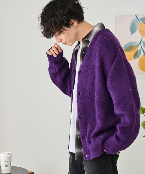 セール】WEGO/モヘアライクBIGカーディガン（カーディガン