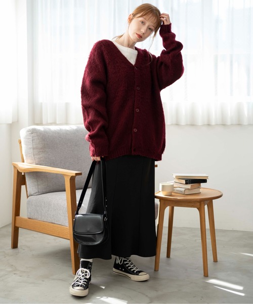 セール】WEGO/モヘアライクBIGカーディガン（カーディガン