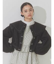 merry jenny | フリルカラーデニムジャケット(デニムジャケット)