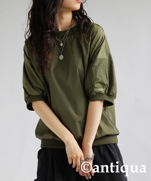 トップス ma 楽天市場】MA-1風トップス メンズ トップス 半袖 無地 丸首