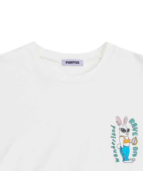 PUNYUS（プニュズ）の「RAVE ON WONDERLANDビッグロンＴ（Tシャツ/カットソー・レディース・ライトパープル/ホワイト/ライトグレー・3/4）」の20枚目の写真