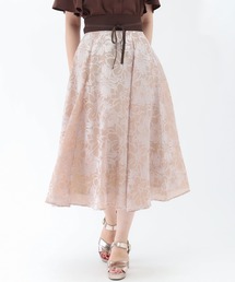ウエスト切替オパールフレアスカート