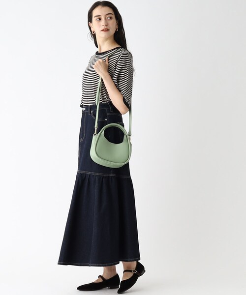 OPAQUE.CLIP（オペークドットクリップ）の「◆【2WAY】フレームデザインミニショルダー（ショルダーバッグ・レディース・ブラック/アイボリー/ライトグリーン・00）」の4枚目の写真