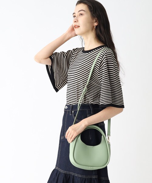 OPAQUE.CLIP（オペークドットクリップ）の「◆【2WAY】フレームデザインミニショルダー（ショルダーバッグ・レディース・ブラック/アイボリー/ライトグリーン・00）」の7枚目の写真