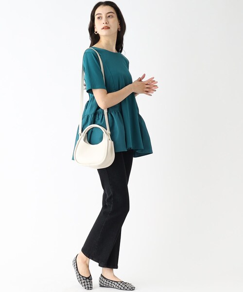 OPAQUE.CLIP（オペークドットクリップ）の「◆【2WAY】フレームデザインミニショルダー（ショルダーバッグ・レディース・ブラック/アイボリー/ライトグリーン・00）」の13枚目の写真