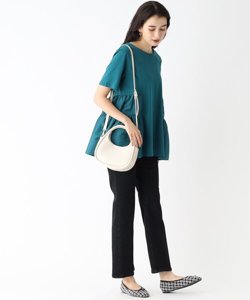 OPAQUE.CLIP（オペークドットクリップ）の「◆【2WAY】フレームデザインミニショルダー（ショルダーバッグ・レディース・ブラック/アイボリー/ライトグリーン・00）」の14枚目の写真