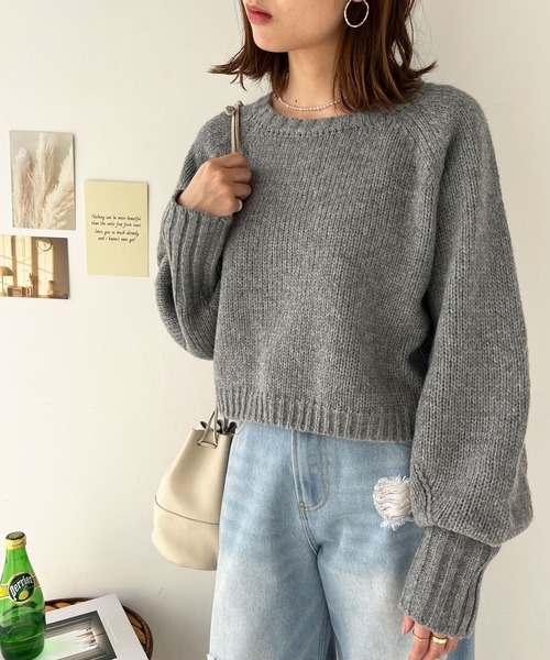 ほぼ未使用♡2021年 アナイ ウール ニット ボリュームスリーブ 38 ほぼ未使用♡2021年 アナイ ウール ニット ボリュームスリーブ 38