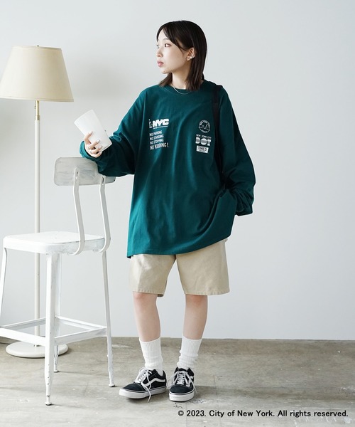 GOOD ROCK SPEED(グッドロックスピード)の「GOOD ROCK SPEED/グッドロックスピード NYC Tシャツ(Tシャツ/カットソー・メンズ・グリーン・XL/M)」の4枚目の写真