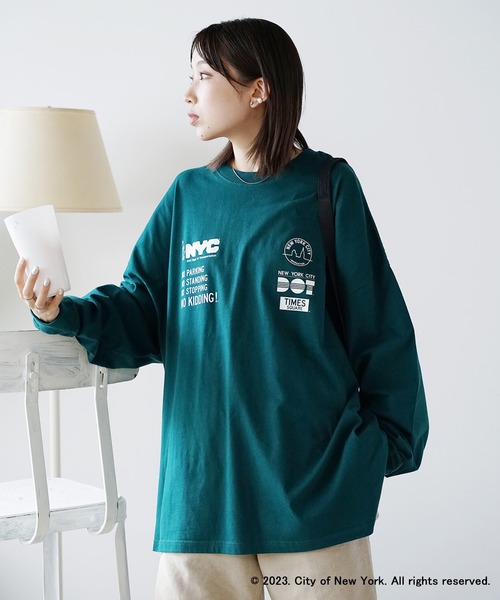 GOOD ROCK SPEED(グッドロックスピード)の「GOOD ROCK SPEED/グッドロックスピード NYC Tシャツ(Tシャツ/カットソー・メンズ・グリーン・XL/M)」の3枚目の写真