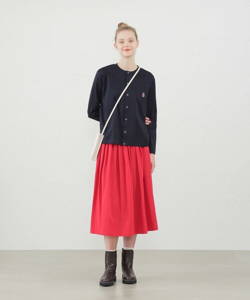 MACKINTOSH PHILOSOPHY（ﾏｯｷﾝﾄｯｼｭ ﾌｨﾛｿﾌｨｰ）の「バッキンガムベア ポンチカーディガン（カーディガン/ボレロ・レディース・ダークネイビー/グレー系その他/ブラック/グリーン系その他/ホワイト系その他/ネイビー・38）」の11枚目の写真