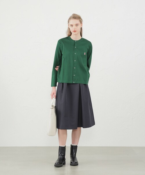 MACKINTOSH PHILOSOPHY（ﾏｯｷﾝﾄｯｼｭ ﾌｨﾛｿﾌｨｰ）の「バッキンガムベア ポンチカーディガン（カーディガン/ボレロ・レディース・ダークネイビー/グレー系その他/ブラック/グリーン系その他/ホワイト系その他/ネイビー・38）」の12枚目の写真