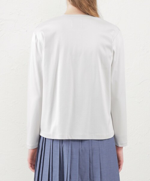 MACKINTOSH PHILOSOPHY（ﾏｯｷﾝﾄｯｼｭ ﾌｨﾛｿﾌｨｰ）の「バッキンガムベア ポンチカーディガン（カーディガン/ボレロ・レディース・ダークネイビー/グレー系その他/ブラック/グリーン系その他/ホワイト系その他/ネイビー・38）」の15枚目の写真