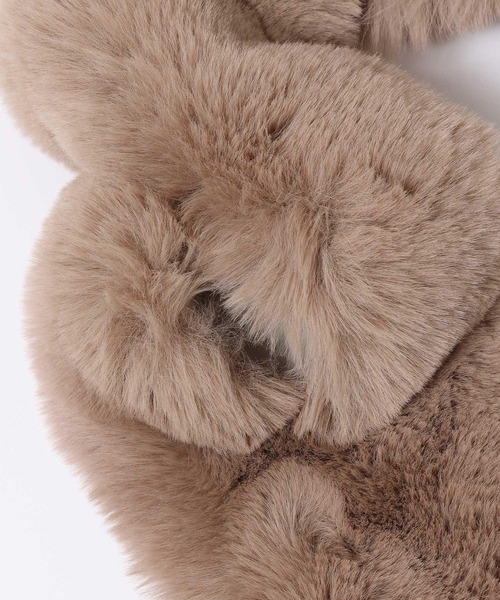 Andemiu（アンデミュウ）の「フェイクファーティペット966427（マフラー・レディース・モカ/ブルーグレー/ベージュ・FREE）」の13枚目の写真