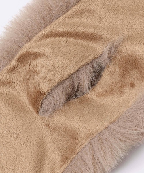 Andemiu（アンデミュウ）の「フェイクファーティペット966427（マフラー・レディース・モカ/ブルーグレー/ベージュ・FREE）」の15枚目の写真